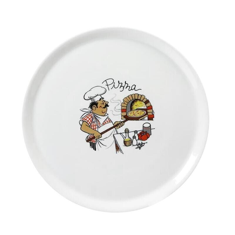 Piatto Pizza Decorato 31 cm Napoli 2243/W36 Saturnia