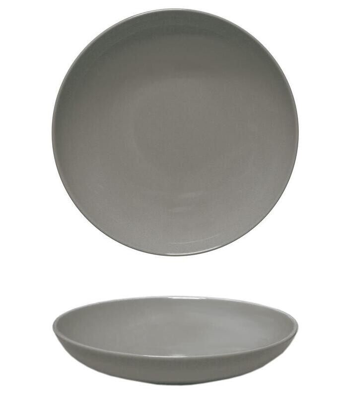Piatto Fondo 22 cm Siviglia Grigio Saturnia