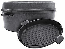 Teglia da forno ovale profonda con coperchio - Contacto