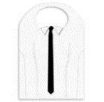 Bavaglio Cravatta Cravatta Bib 40x57 conf 500 pz Bavaglio Cravatta Cravatta Bib 40x57 conf 500 pz