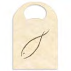 Bavaglio Pescato Avorio Bib 40x57 conf 500 pz Bavaglio Pescato Avorio Bib 40x57 conf 500 pz