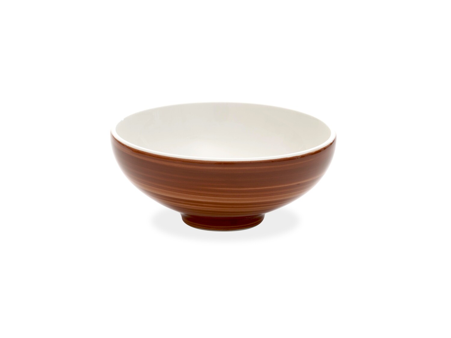 Zafferano - Bowl grande - Decoro pallino - Marrone
