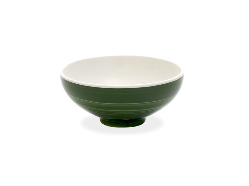 Zafferano - Bowl grande - Decoro pallino - Verde Zafferano - Bowl grande - Decoro pallino - Verde