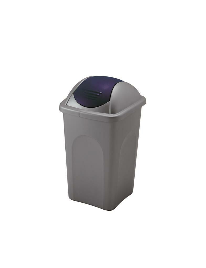 Pattumiera Raccolta Differenziata 30 lt Grigio/Blu Basculina Stefanplast
