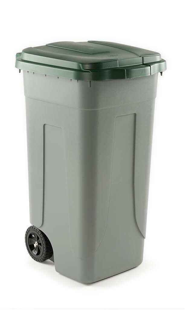 Bidone Raccolta Differenziata 100 lt Grigio/Verde 100 Sss