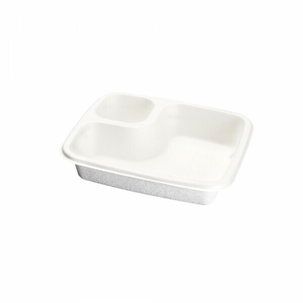 VASSOIO PER NACHOS 'BIONIC' 19x16,5x3,8 CM BIANCO (300 UNITÀ)