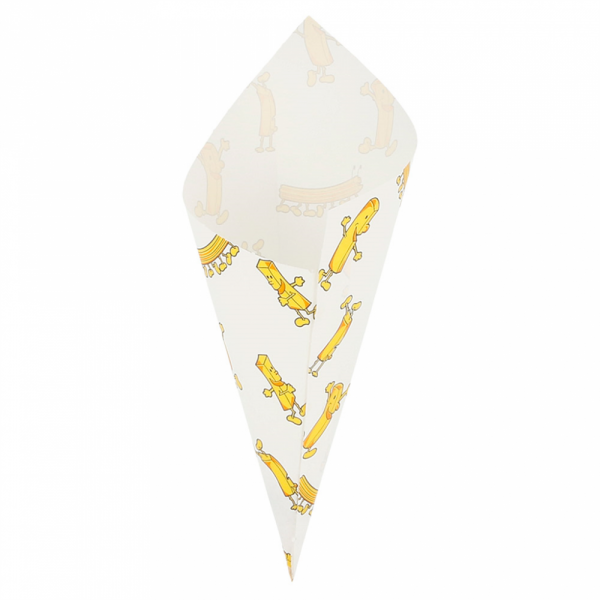 SACCHETTI A CONO ANTIGRASSO 'CHIPS' 70 G 70 G/M2 20x14 CM BIANCO (2000 UNITÀ) SACCHETTI A CONO ANTIGRASSO 'CHIPS' 70 G 70 G/M2 20x14 CM BIANCO (2000 UNITÀ)