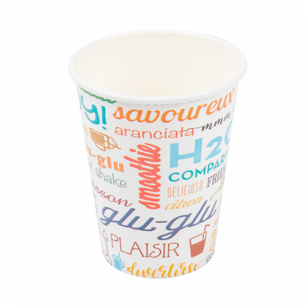 BICCHIERE 'PAROLE' 9 OZ - 270 ML 265 + 18 PE G/M2 Ø7,8x9,5 CM BIANCO CARTONE (2500 UNITÀ) BICCHIERE 'PAROLE' 9 OZ - 270 ML 265 + 18 PE G/M2 Ø7,8x9,5 CM BIANCO CARTONE (2500 UNITÀ)