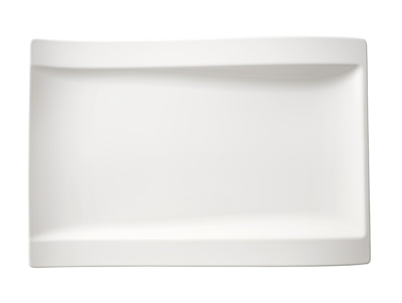 Villeroy & Boch, NewWave- piatto piano gourmet rettangolare 37 cm Villeroy & Boch, NewWave- piatto piano gourmet rettangolare 37 cm