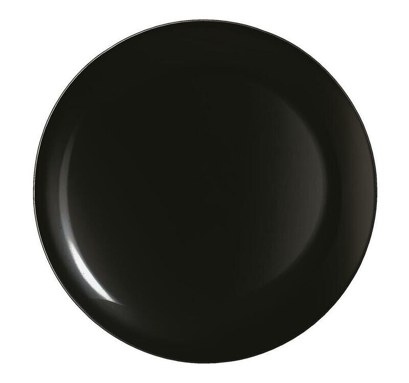 Arcoroc - Piatto Piano 25 cm Nero Evolutions Black