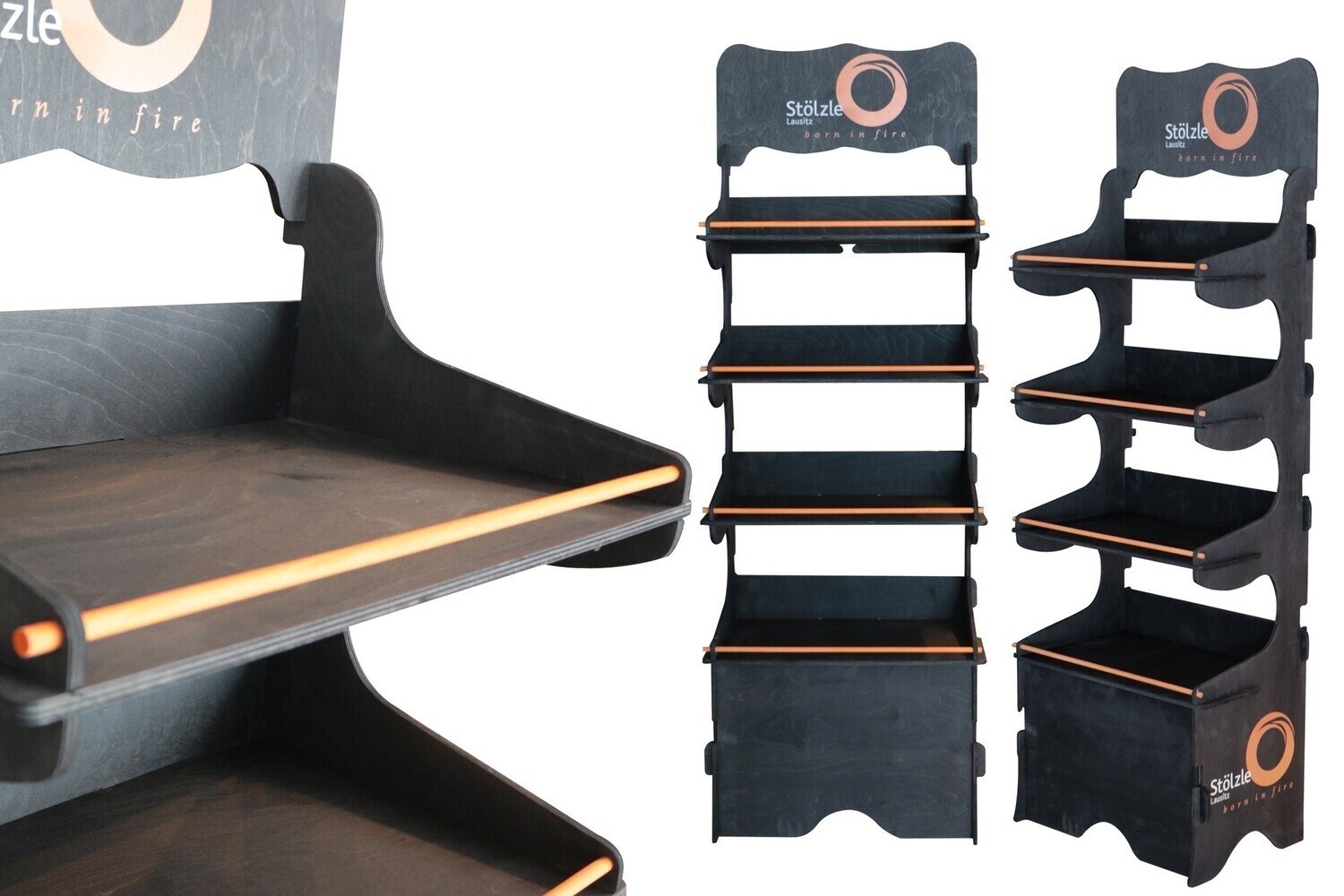 ESPOSITORE 3 LOGHI NERO ROLLBAR ARANCIO - Stölzle Lausitz ESPOSITORE 3 LOGHI NERO ROLLBAR ARANCIO - Stölzle Lausitz