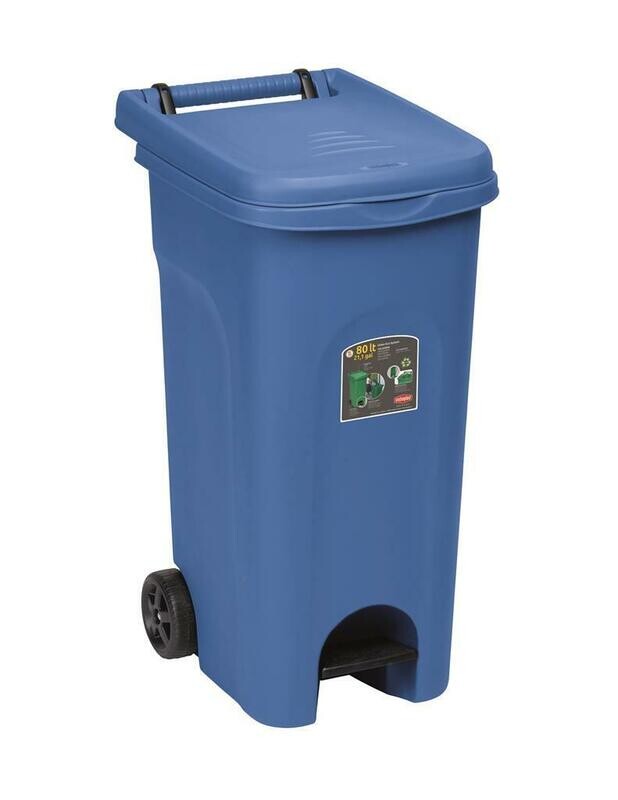 Bidone Raccolta Differenziata 80 lt Blu Urban Eco System 25602 Stefanplast