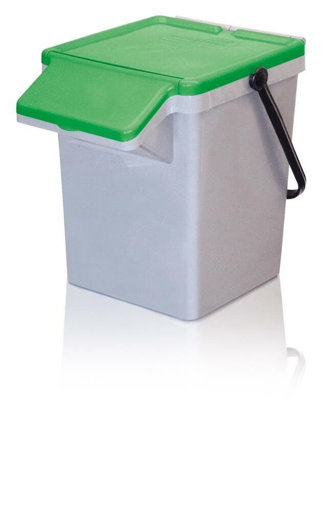Bidone Raccolta Differenziata 40 lt Grigio/Verde 26 Sss