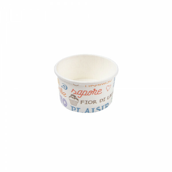 COPPETTA GELATO 'PAROLE' 300 ML 250 + 18 PE G/M2 Ø10x5,5 CM BIANCO CARTONE (2000 UNITÀ) COPPETTA GELATO 'PAROLE' 300 ML 250 + 18 PE G/M2 Ø10x5,5 CM BIANCO CARTONE (2000 UNITÀ)