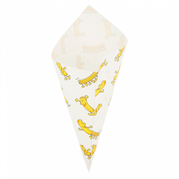 SACCHETTI A CONO ANTIGRASSO 'CHIPS' 100 G 70 G/M2 24x17 CM BIANCO (2000 UNITÀ) SACCHETTI A CONO ANTIGRASSO 'CHIPS' 100 G 70 G/M2 24x17 CM BIANCO (2000 UNITÀ)