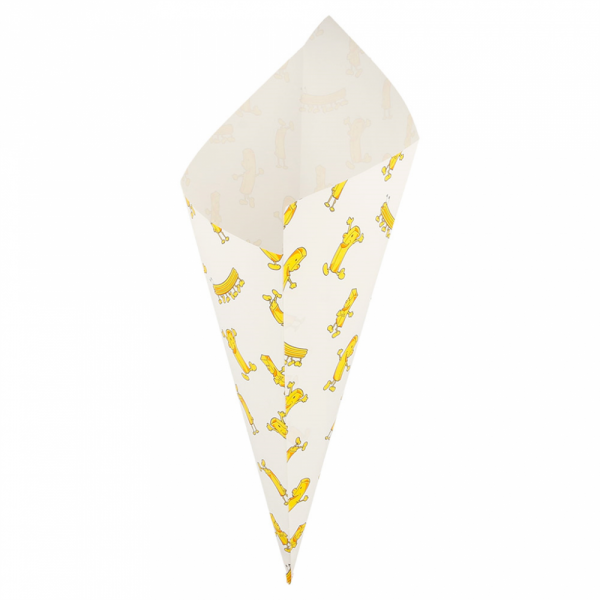 SACCHETTI A CONO ANTIGRASSO 'CHIPS' 400 G 70 G/M2 34x24 CM BIANCO (1000 UNITÀ) SACCHETTI A CONO ANTIGRASSO 'CHIPS' 400 G 70 G/M2 34x24 CM BIANCO (1000 UNITÀ)