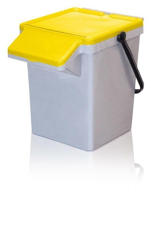 Bidone Raccolta Differenziata 40 lt Grigio/Giallo 26 Sss