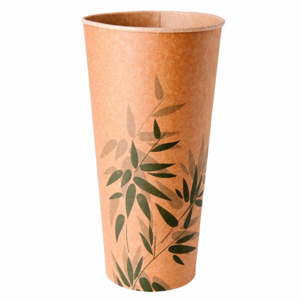 BICCHIERE 'FEEL GREEN' 22 OZ - 660 ML 250 + 25PE G/M2 Ø9x17 CM MARRONE CARTONE (1000 UNITÀ) BICCHIERE 'FEEL GREEN' 22 OZ - 660 ML 250 + 25PE G/M2 Ø9x17 CM MARRONE CARTONE (1000 UNITÀ)