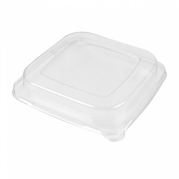 COPERCHIO ALTO 'BIONIC' 18,5x18,5x3 CM TRASPARENTE PET (400 UNITÀ)