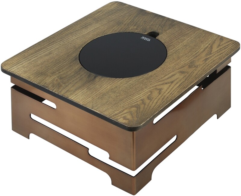 Yegam - Multi stand Bronze - stand + top legno (induzione non
incluso) Yegam - Multi stand Bronze - stand + top legno (induzione non
incluso)