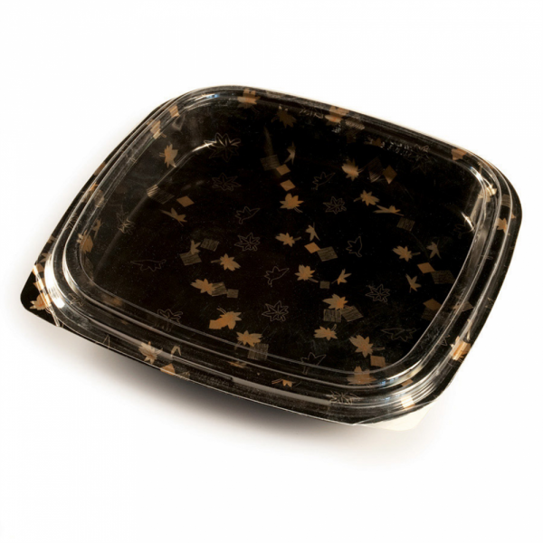 CONTENITORE + COPERCHIO SUSHI 27x27x4,5 CM NERO PS (120 UNITÀ) CONTENITORE + COPERCHIO SUSHI 27x27x4,5 CM NERO PS (120 UNITÀ)