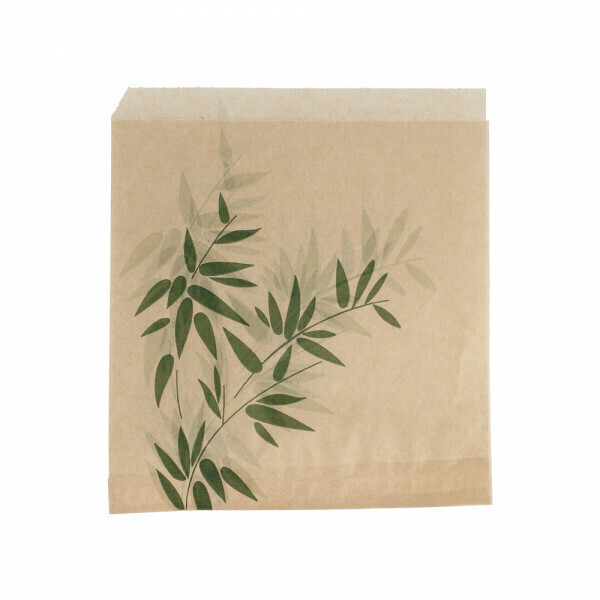 SACCHETTI ANTIGRASSO APERTI SU 2 LATI 'FEEL GREEN' 34 G/M2 13x14 CM NATURALE (1000 UNITÀ)