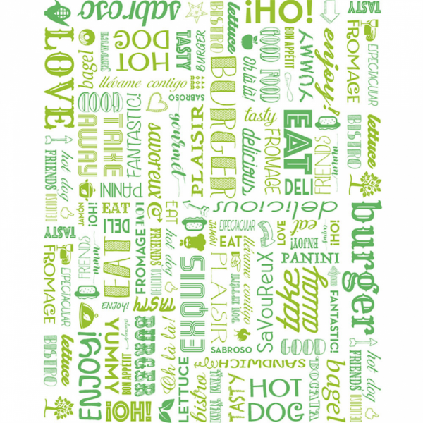 CARTA ANTIGRASSO PER HAMBURGER 'PAROLE' 34 G/M2 28x34 CM VERDE (1000 UNITÀ) CARTA ANTIGRASSO PER HAMBURGER 'PAROLE' 34 G/M2 28x34 CM VERDE (1000 UNITÀ)