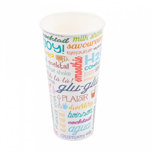 BICCHIERE 'PAROLE' 22 OZ - 660 ML 280 + 18PE G/M2 Ø9x17 CM BIANCO CARTONE (1000 UNITÀ) BICCHIERE 'PAROLE' 22 OZ - 660 ML 280 + 18PE G/M2 Ø9x17 CM BIANCO CARTONE (1000 UNITÀ)