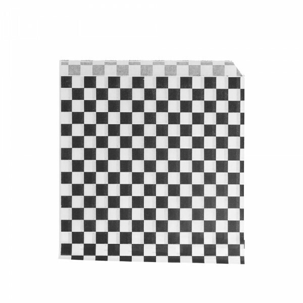 SACCHETTI ANTIGRASSO APERTI SU 2 LATI 'FITIPALDI' 34 G/M2 13x14 CM NERO (1000 UNITÀ)