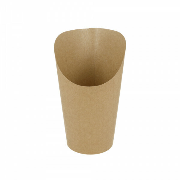 CONTENTIORE PER FRITTI APERTO 22 OZ - 660 ML 200 + 25PE G/M2 Ø8,5x18 CM MARRONE CARTONE (1000 UNITÀ) CONTENTIORE PER FRITTI APERTO 22 OZ - 660 ML 200 + 25PE G/M2 Ø8,5x18 CM MARRONE CARTONE (1000 UNITÀ)