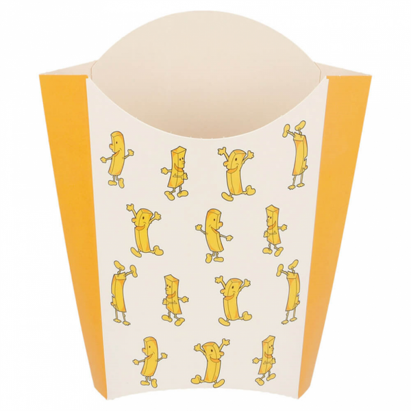 CONTENITORE PER FRITTI JUMBO 'CHIPS' 165 G 250 G/M2 13,5x8,5x16 CM BIANCO CARTONE (1200 UNITÀ) CONTENITORE PER FRITTI JUMBO 'CHIPS' 165 G 250 G/M2 13,5x8,5x16 CM BIANCO CARTONE (1200 UNITÀ)
