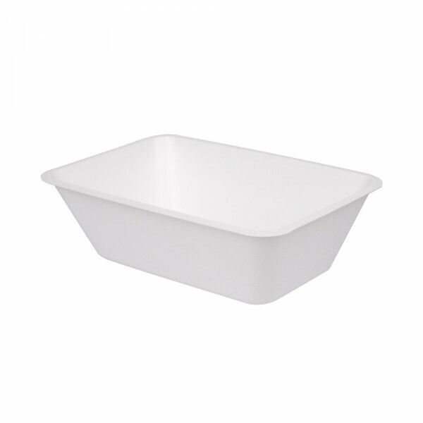 VASSOI 'BIONIC' 1000 ML 20,3x13,6x6,8 CM BIANCO (500 UNITÀ)
