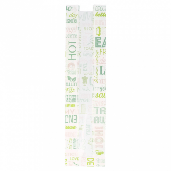 SACCHETTI BAGUETTE CON FINESTRA 'PAROLE' 34 G/M2 9+6x35 CM BIANCO PERGAMANA ANTIGRASSO (250 UNITÀ) SACCHETTI BAGUETTE CON FINESTRA 'PAROLE' 34 G/M2 9+6x35 CM BIANCO PERGAMANA ANTIGRASSO (250 UNITÀ)