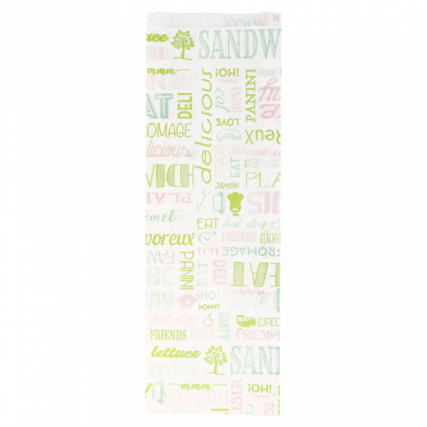 SACCHETTI BAGUETTE GARNI 'PAROLE' 34 G/M2 12+4x35 CM BIANCO PERGAMANA ANTIGRASSO (500 UNITÀ) SACCHETTI BAGUETTE GARNI 'PAROLE' 34 G/M2 12+4x35 CM BIANCO PERGAMANA ANTIGRASSO (500 UNITÀ)