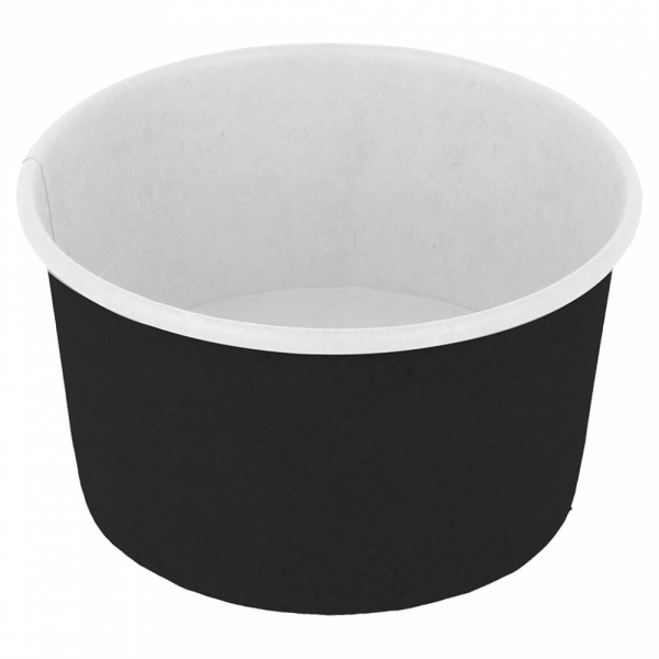 COPPETTA GELATO 180 ML 250 + 18PE G/M2 Ø 8,7x5,2 CM NERO CARTONE (2000 UNITÀ) COPPETTA GELATO 180 ML 250 + 18PE G/M2 Ø 8,7x5,2 CM NERO CARTONE (2000 UNITÀ)