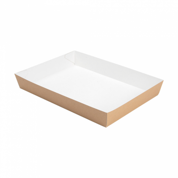 VASSOI CIBO 400 G/M2 25,5x18x3,7 CM MARRONE CARTONE (200 UNITÀ)