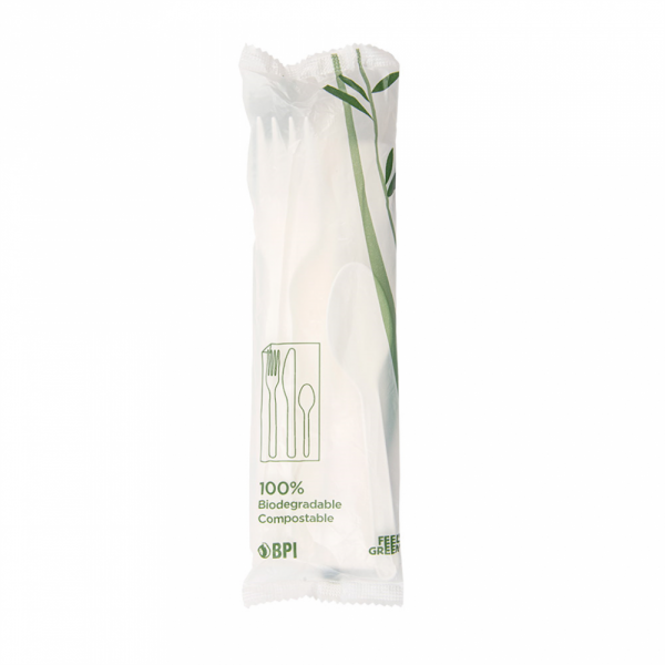 SET POSATE 4/1 18 CM BIANCO CPLA (500 UNITÀ) SET POSATE 4/1 18 CM BIANCO CPLA (500 UNITÀ)