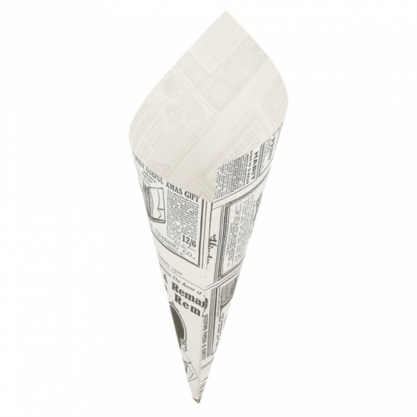 SACCHETTI A CONO ANTIGRASSO 'TIMES' 70 G 70 G/M2 20x14 CM BIANCO (2000 UNITÀ) SACCHETTI A CONO ANTIGRASSO 'TIMES' 70 G 70 G/M2 20x14 CM BIANCO (2000 UNITÀ)