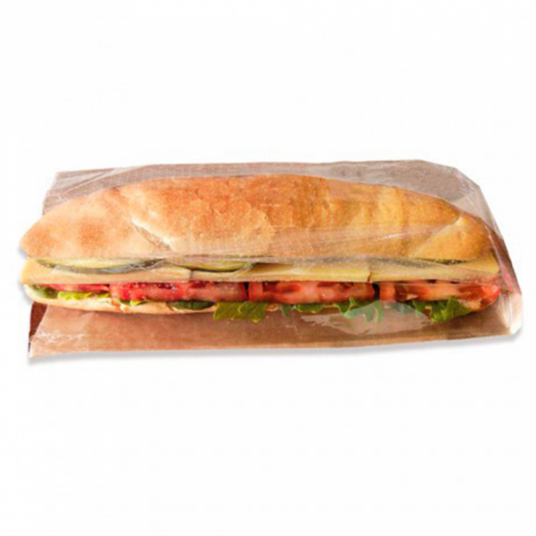 SACCHETTI PER PANINI CON FINESTRA 'PANORAMA' 40 G/M2 9+6x23 CM NATURALE KRAFT (250 UNITÀ) SACCHETTI PER PANINI CON FINESTRA 'PANORAMA' 40 G/M2 9+6x23 CM NATURALE KRAFT (250 UNITÀ)
