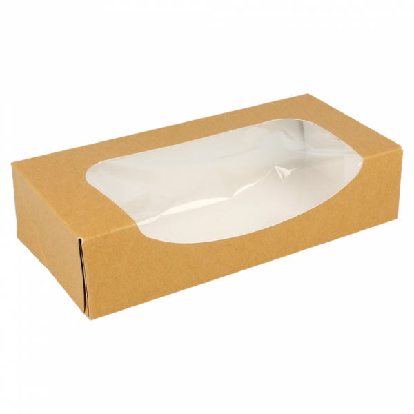 CONTENITORI SUSHI+FINESTRA 300 G/M2 20x9x4,5 CM MARRONE CARTONE (400 UNITÀ) CONTENITORI SUSHI+FINESTRA 300 G/M2 20x9x4,5 CM MARRONE CARTONE (400 UNITÀ)