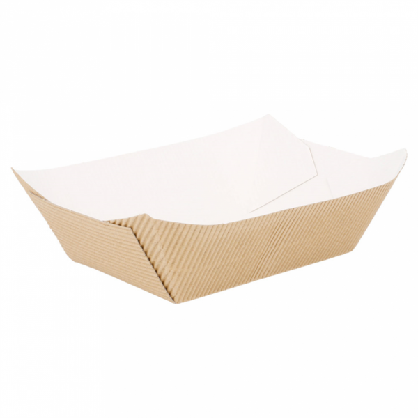 BARCHETTE-ONDULATO 960 G 10,5x7,2x5,5 CM NATURALE KRAFT (400 UNITÀ)