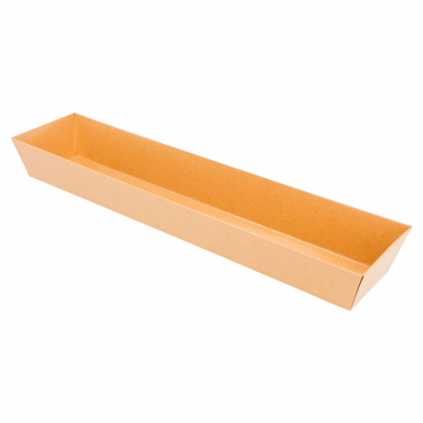 VASSOI 250 + 12,5 PE G/M2 30x6,5x3,5 CM NATURALE KRAFT (1000 UNITÀ
