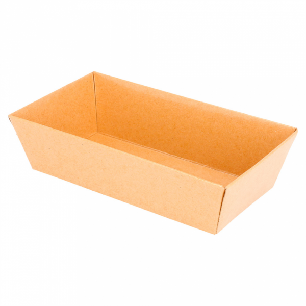 VASSOI 250 +12,5 PE G/M2 13,5x7,5x3,5 CM NATURALE KRAFT