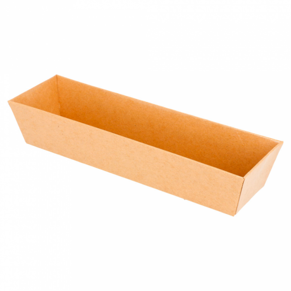 VASSOI 250 + 12,5 PE G/M2 18x5,5x3,5 CM NATURALE KRAFT