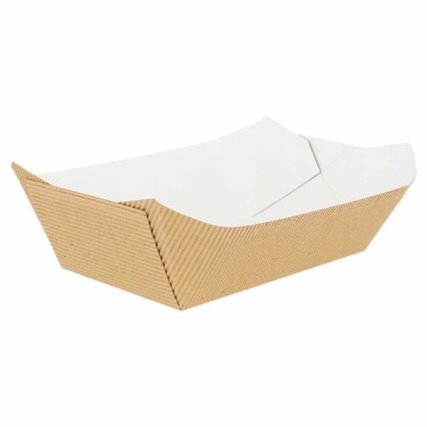 BARCHETTE-ONDULATO 1440 G 13,7x8,5x6,5 CM NATURALE KRAFT (400 UNITÀ)