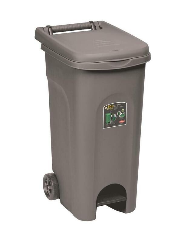 Bidone Raccolta Differenziata 80 lt Grigio Urban Eco System 25603 Stefanplast