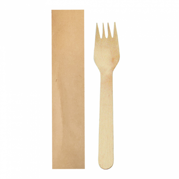 FORCHETTA IMBUSTATA KRAFT 'MAKAN' 15,5 CM NATURALE LEGNO (100 UNITÀ) FORCHETTA IMBUSTATA KRAFT 'MAKAN' 15,5 CM NATURALE LEGNO (100 UNITÀ)