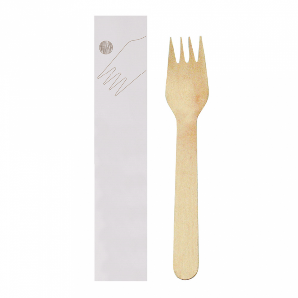 FORCHETTA IMBUSTATA 'MAKAN' 15,5 CM NATURALE LEGNO (100 UNITÀ) FORCHETTA IMBUSTATA 'MAKAN' 15,5 CM NATURALE LEGNO (100 UNITÀ)