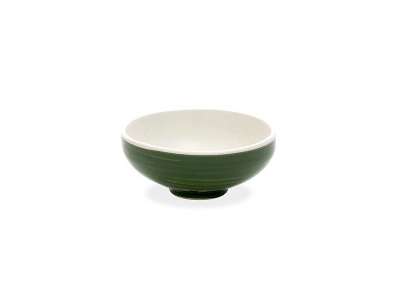 Zafferano - Bowl media - Decoro pallino - Verde Zafferano - Bowl media - Decoro pallino - Verde