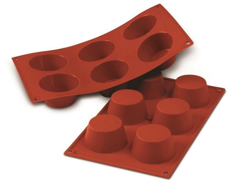 Stampo 6 Muffin 6,9 cm Classic SF023 Silikomart Stampo 6 Muffin 6,9 cm Classic SF023 Silikomart